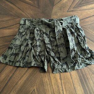 Anthropologie Zebra Shorts